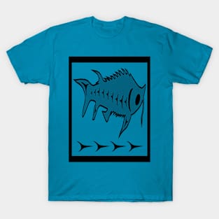 Sturgeon Bone by Ostwelve (in black) T-Shirt